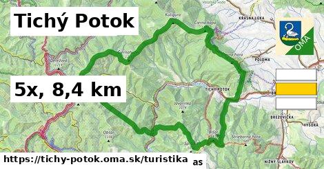 Tichý Potok Turistické trasy  