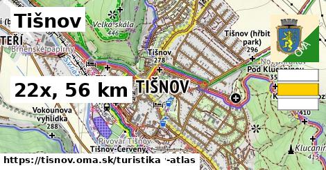 Tišnov Turistické trasy  