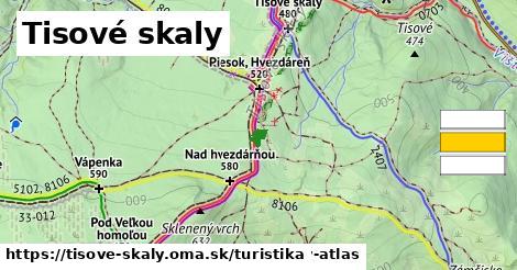 Tisové skaly Turistické trasy  