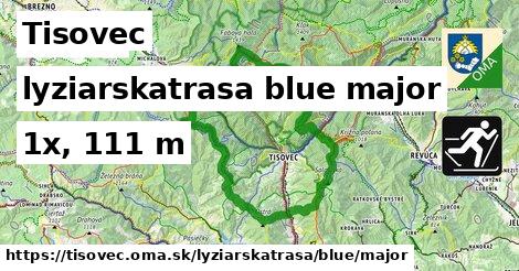 Tisovec Lyžiarske trasy modrá hlavná
