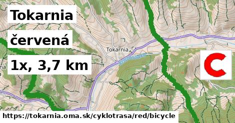 Tokarnia Cyklotrasy červená bicycle