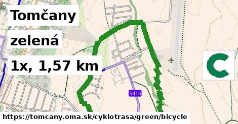 Tomčany Cyklotrasy zelená bicycle