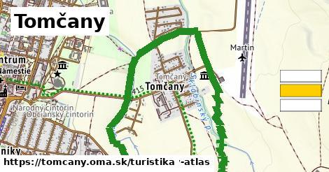 Tomčany Turistické trasy  