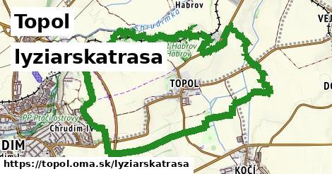 Topol Lyžiarske trasy  