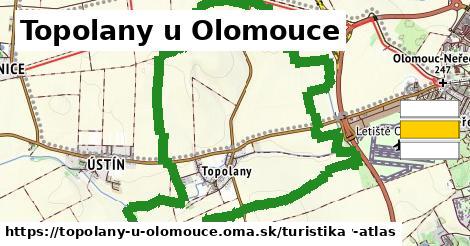 Topolany u Olomouce Turistické trasy  