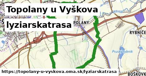 Topolany u Vyškova Lyžiarske trasy  