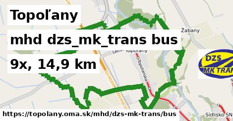 Topoľany Doprava dzs-mk-trans bus