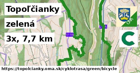 Topoľčianky Cyklotrasy zelená bicycle