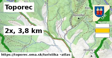 Toporec Turistické trasy  