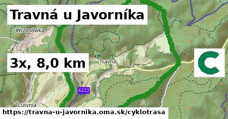 Travná u Javorníka Cyklotrasy  