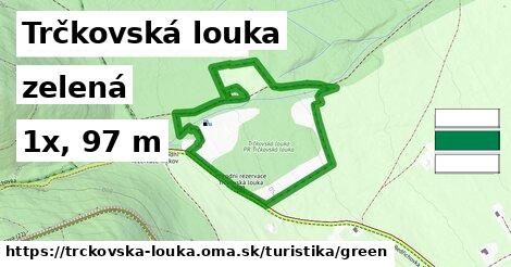 Trčkovská louka Turistické trasy zelená 