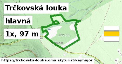 Trčkovská louka Turistické trasy hlavná 