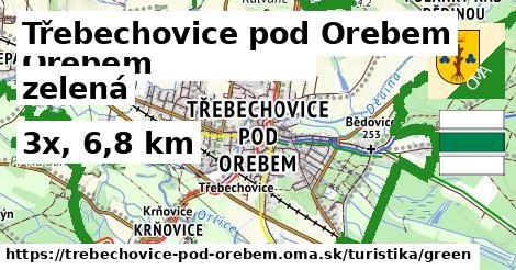 Třebechovice pod Orebem Turistické trasy zelená 