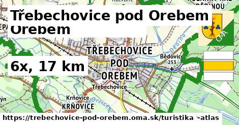 Třebechovice pod Orebem Turistické trasy  