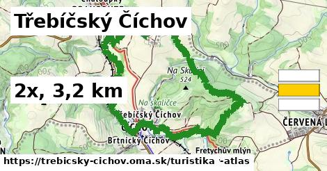 Třebíčský Číchov Turistické trasy  