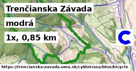 Trenčianska Závada Cyklotrasy modrá bicycle