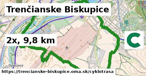 Trenčianske Biskupice Cyklotrasy  