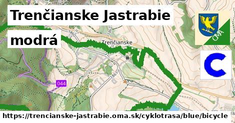 Trenčianske Jastrabie Cyklotrasy modrá bicycle