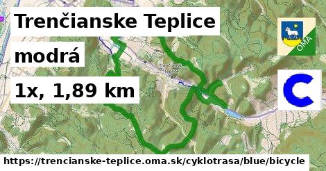 Trenčianske Teplice Cyklotrasy modrá bicycle