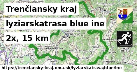 Trenčiansky kraj Lyžiarske trasy modrá iná