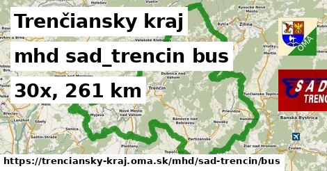 Trenčiansky kraj Doprava sad-trencin bus