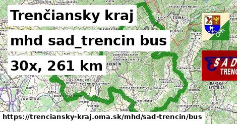 Trenčiansky kraj Doprava sad-trencin bus