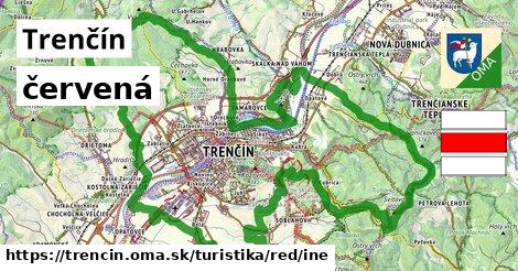 Trenčín Turistické trasy červená iná