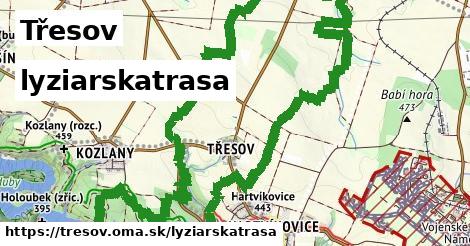 Třesov Lyžiarske trasy  