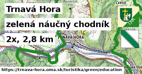 Trnavá Hora Turistické trasy zelená náučný chodník