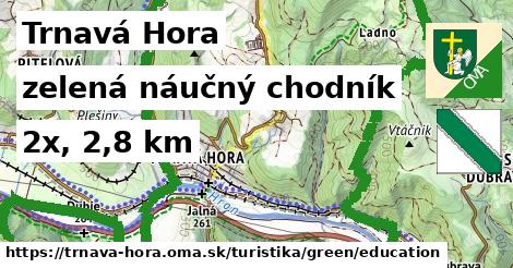 Trnavá Hora Turistické trasy zelená náučný chodník