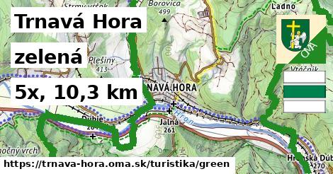 Trnavá Hora Turistické trasy zelená 