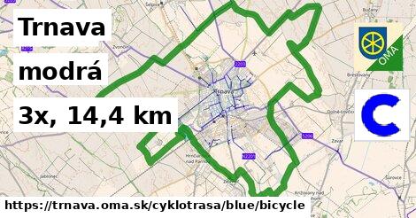 Trnava Cyklotrasy modrá bicycle