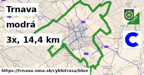 Trnava Cyklotrasy modrá 