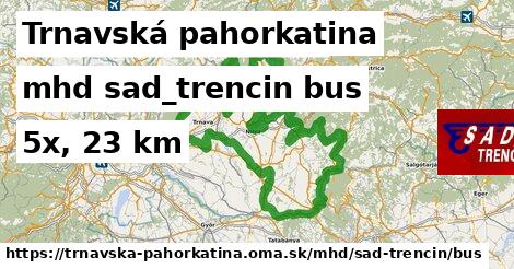 Trnavská pahorkatina Doprava sad-trencin bus
