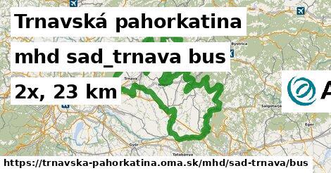 Trnavská pahorkatina Doprava sad-trnava bus