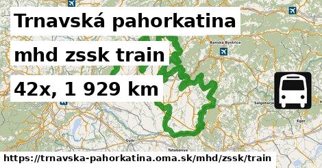 Trnavská pahorkatina Doprava zssk train