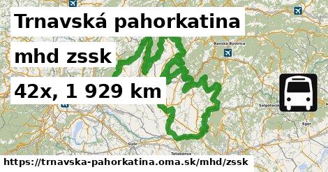 Trnavská pahorkatina Doprava zssk 