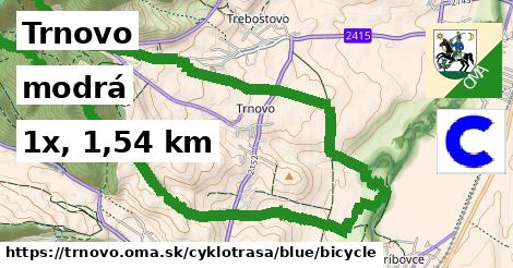 Trnovo Cyklotrasy modrá bicycle