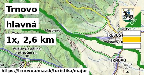 Trnovo Turistické trasy hlavná 