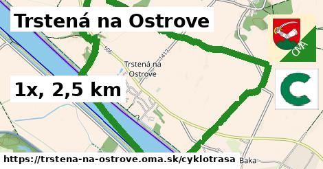 Trstená na Ostrove Cyklotrasy  