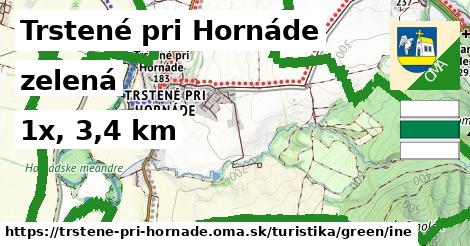 Trstené pri Hornáde Turistické trasy zelená iná