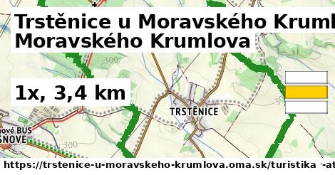 Trstěnice u Moravského Krumlova Turistické trasy  