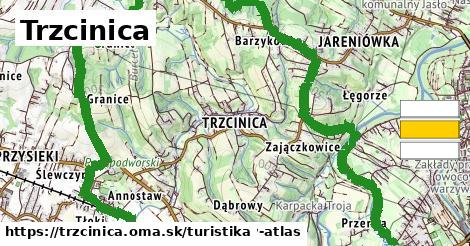 Trzcinica Turistické trasy  