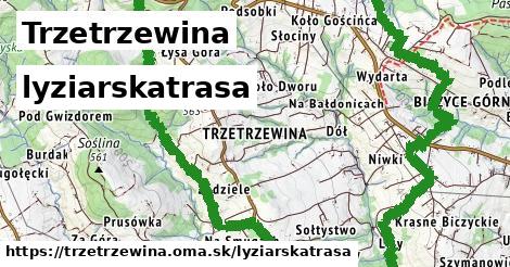 Trzetrzewina Lyžiarske trasy  