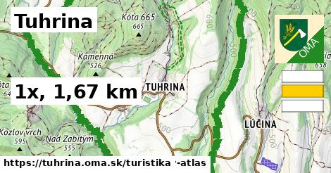 Tuhrina Turistické trasy  