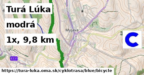 Turá Lúka Cyklotrasy modrá bicycle