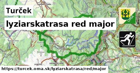 Turček Lyžiarske trasy červená hlavná
