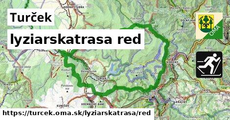 Turček Lyžiarske trasy červená 