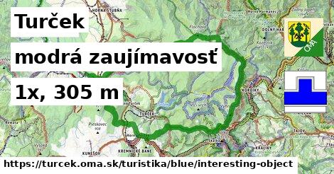 Turček Turistické trasy modrá zaujímavosť