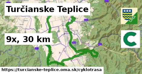 Turčianske Teplice Cyklotrasy  